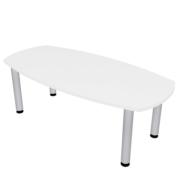 33.5 in W, 59.5 in L, 29 in H, Engineered Wood Top, White